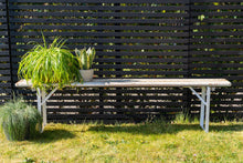 Lade das Bild in den Galerie-Viewer, MaximaVida klappbare Picknickbank Berlin, whitewash, 200 x 25 cm
