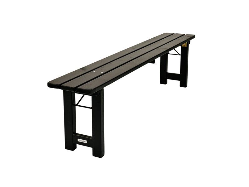 MaximaVida klappbare Picknickbank Riga, schwarz, 200 x 25 cm - Teknos aquatop Farbe