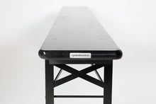 Lade das Bild in den Galerie-Viewer, MaximaVida klappbare Picknickbank Berlin, schwarz, 120 x 25 cm
