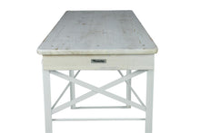 Lade das Bild in den Galerie-Viewer, MaximaVida klappbarer Picknicktisch Berlin, whitewash, 120 x 50 cm

