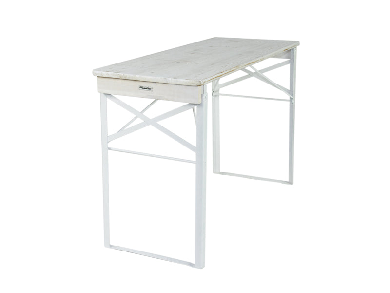 MaximaVida klappbarer Picknicktisch Berlin, whitewash, 120 x 50 cm