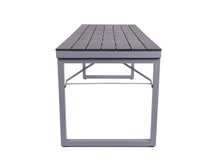 Load image into Gallery viewer, MaximaVida table foldable plastic-aluminium Hamburg 200 cm black – low maintenance
