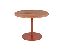 Load image into Gallery viewer, MaximaVida round garden table Java rust brown 100 cm -  heavy 55 kg design
