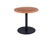 Load image into Gallery viewer, MaximaVida round metal garden table Java black 80 cm - heavy 49 kg model
