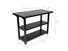 Afbeelding in Gallery-weergave laden, MaximaVida werktafel Sergio 115  cm zwart - 4 cm dik werkblad
