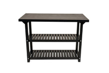 Load image into Gallery viewer, MaximaVida kitchen workbench Sergio 115 cm black- 4 cm thick work surface
