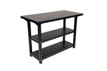 Load image into Gallery viewer, MaximaVida kitchen workbench Sergio 115 cm black- 4 cm thick work surface
