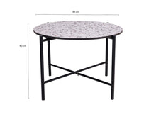 Load image into Gallery viewer, MaximaVida cross-frame coffee table Lucca 49 cm – terrazzo look
