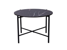 Load image into Gallery viewer, MaximaVida round table top Firenze 58 cm - black HPL marble look
