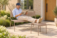Lade das Bild in den Galerie-Viewer, MaximaVida Metall-Gartenbank Max 120 cm Taupe
