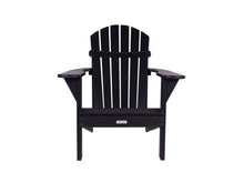 Load image into Gallery viewer, MaximaVida plastic Adirondack garden chair Montreal black – luxurious design
