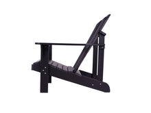 Load image into Gallery viewer, MaximaVida plastic Adirondack garden chair Montreal black – luxurious design
