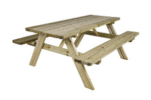 Load image into Gallery viewer, MaximaVida houten picknicktafel Latvia 180 cm - 5  stuks actieverpakking
