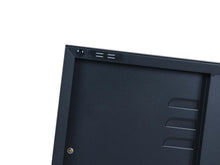 Load image into Gallery viewer, MaximaVida metal TV locker cabinet Finn 100 x 40 x 64 cm black- 1 shelf
