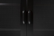 Load image into Gallery viewer, MaximaVida metal locker showcase cabinet Finn 80 x 40 x 102 cm black- 2 shelves
