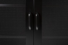 Load image into Gallery viewer, MaximaVida metal locker showcase cabinet Finn 80 x 40 x 102 cm black- 2 shelves
