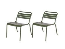 Afbeelding in Gallery-weergave laden, MaximaVida metalen loungestoel Max olijfgroen - doos per 2 stuks
