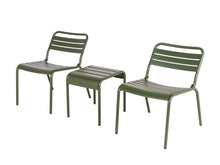Load image into Gallery viewer, MaximaVida metal side table stool Max 45 cm olive green
