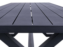 Load image into Gallery viewer, MaximaVida luxurious aluminium picnic table Dex 200 cm black with exclusive frame
