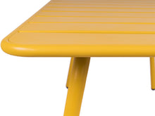 Load image into Gallery viewer, MaximaVida metal garden table Max 150 cm x 80 cm yellow ochre
