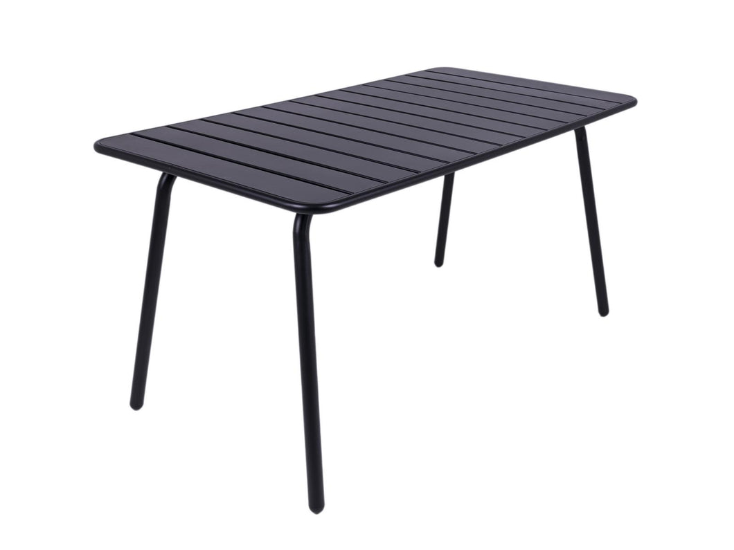 MaximaVida metal garden table Max 150 cm x 80 cm black
