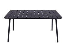 Load image into Gallery viewer, MaximaVida metal garden table Max 150 cm x 80 cm black
