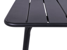 Load image into Gallery viewer, MaximaVida square metal garden table Max 80 cm x 80 cm black
