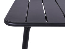 Load image into Gallery viewer, MaximaVida square metal garden table Max 80 cm x 80 cm black
