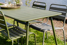 Load image into Gallery viewer, MaximaVida metal garden set Max olive green 150 cm
