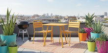 Load image into Gallery viewer, MaximaVida metal garden set Max yellow ochre 80 cm
