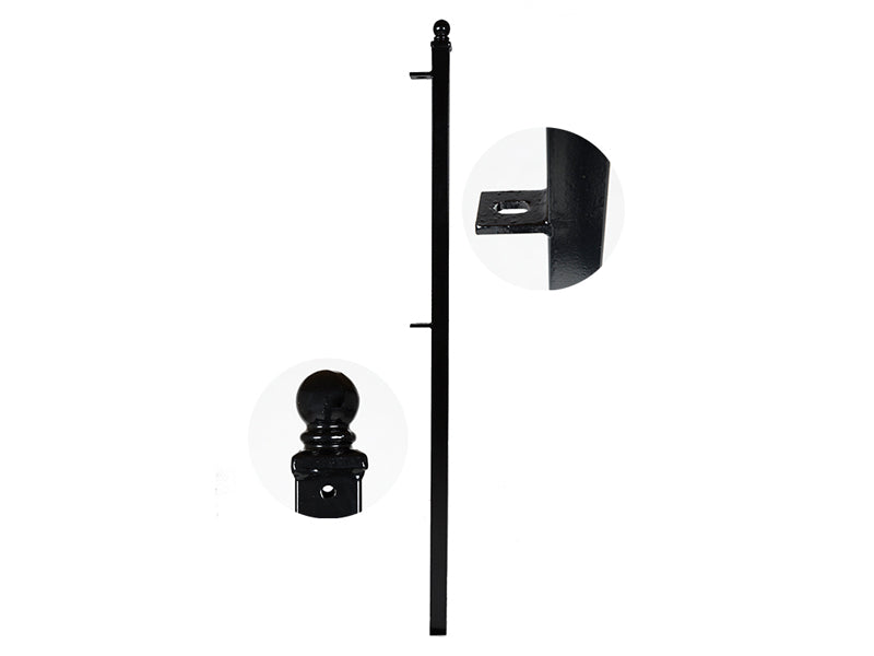 MaximaVida garden fence end post Lichtenvoorde 80 cm black-hot-dip galvanised