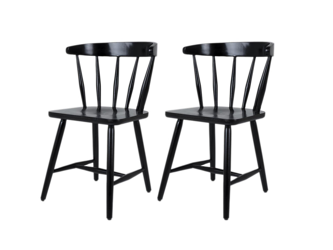 MaximaVida wooden chair Maximus black – box per 2