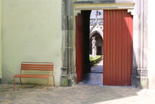 Load image into Gallery viewer, MaximaVida metal garden bench Max rust brown 120 cm
