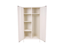 Load image into Gallery viewer, MaximaVida metal locker wardrobe Finn 90 x 50 x 185 cm ivory – 4 shelves
