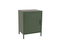 Load image into Gallery viewer, MaximaVida metal little locker cabinet Finn 52 x 40 x 67 cm olive green
