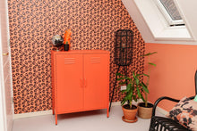 Load image into Gallery viewer, MaximaVida metal locker cabinet Finn 80 x 40 x 102 cm soft orange - 2 shelves
