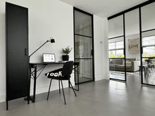 Load image into Gallery viewer, MaximaVida metal locker wardrobe Finn black 45 x 35 x 185 cm - slim
