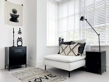 Load image into Gallery viewer, MaximaVida metal little locker cabinet Finn black 52 x 40 x 67 cm
