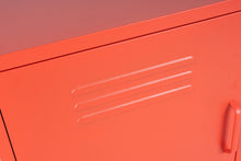Load image into Gallery viewer, MaximaVida metal little locker cabinet Finn 52 x 40 x 67 cm soft orange
