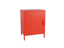 Load image into Gallery viewer, MaximaVida metal little locker cabinet Finn 52 x 40 x 67 cm soft orange
