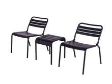 Load image into Gallery viewer, MaximaVida metal side table stool Max 45 cm black
