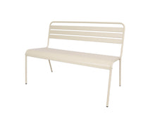 Load image into Gallery viewer, MaximaVida metal garden bench Max 120 cm ivory
