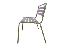 Load image into Gallery viewer, MaximaVida metal garden bench Max 120 cm olive green
