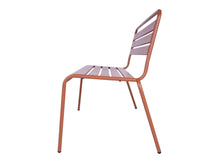 Load image into Gallery viewer, MaximaVida metal garden bench Max rust brown 120 cm
