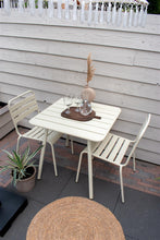 Load image into Gallery viewer, MaximaVida metal square garden table Max 80 x 80 cm ivory
