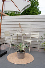 Load image into Gallery viewer, MaximaVida metal square garden table Max 80 x 80 cm ivory
