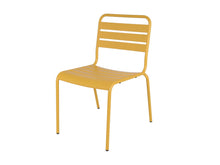 Load image into Gallery viewer, MaximaVida metal garden set Max 150 cm yellow ochre - 4-piece
