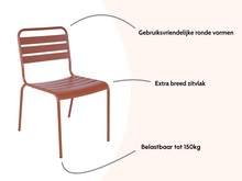 Load image into Gallery viewer, MaximaVida steel garden chair Max XXL rust brown - 2 pieces
