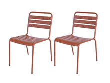 Load image into Gallery viewer, MaximaVida steel garden chair Max XXL rust brown - 2 pieces
