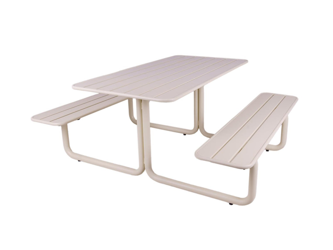 MaximaVida metal picnic table Max ivory - 150 cm